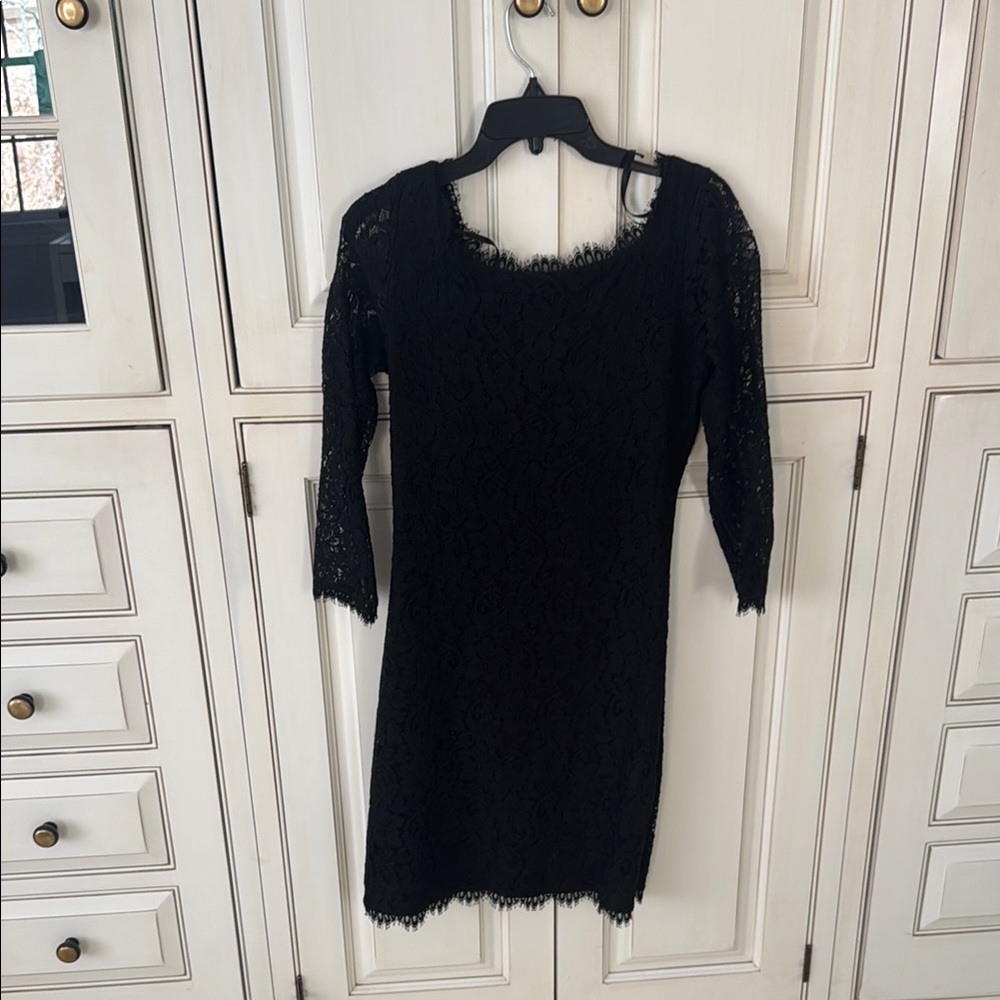 Elegant Black Lace Dress